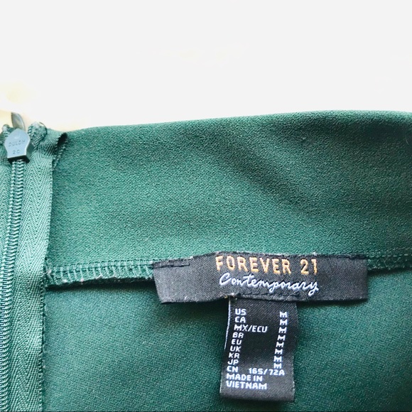 F21 emerald green skort - Picture 3 of 4